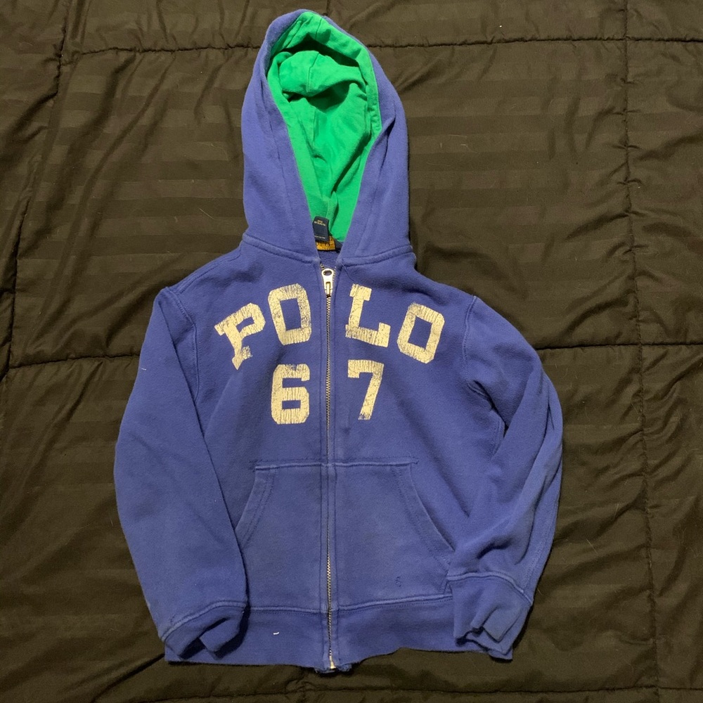 Boys Polo zip up hoodie